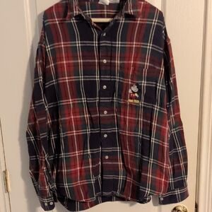 Disney Multicolor Plaid Shirt